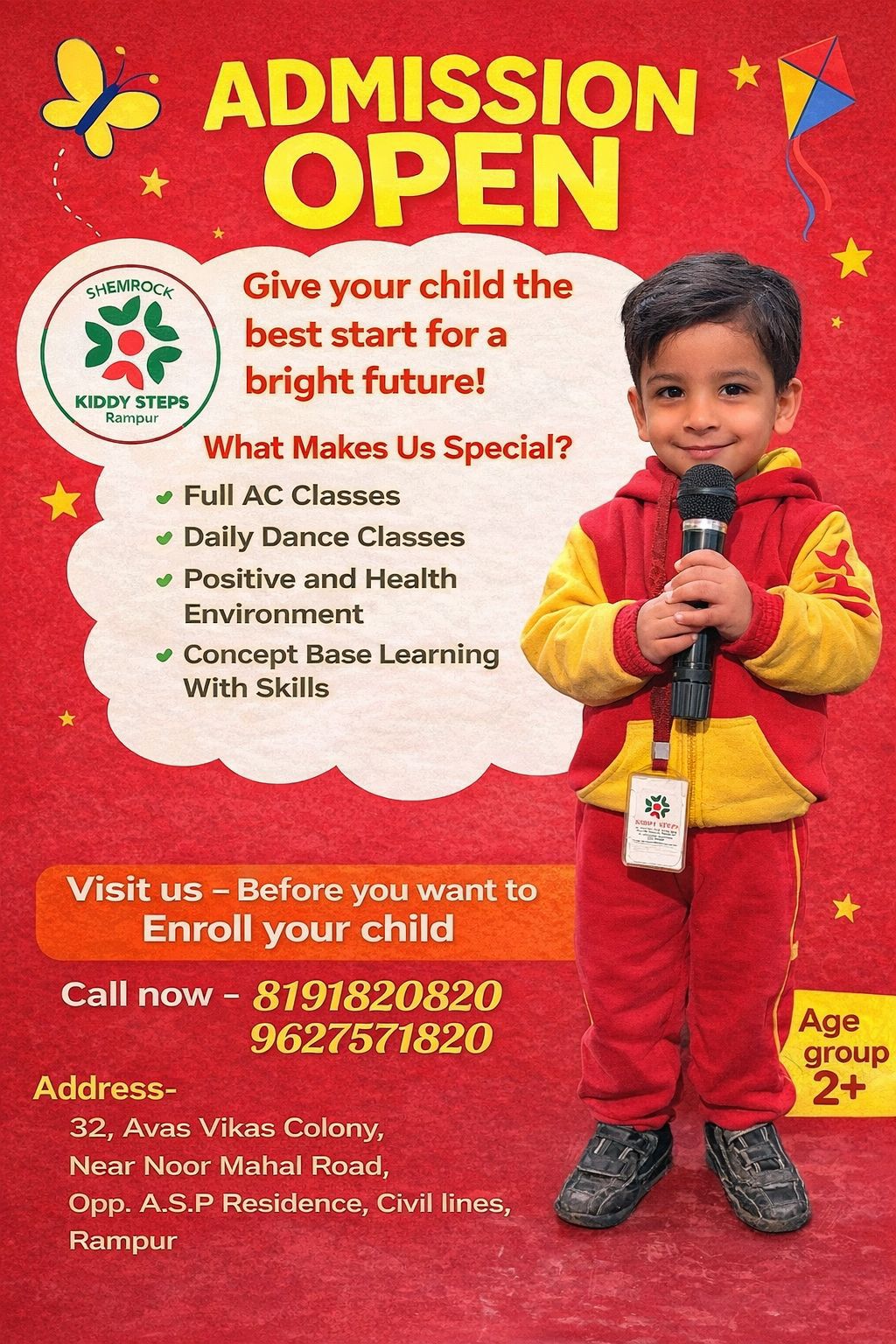 Kiddy Steps Playschool Rampur (Formerly Shemrock) | Best Playschool in ...